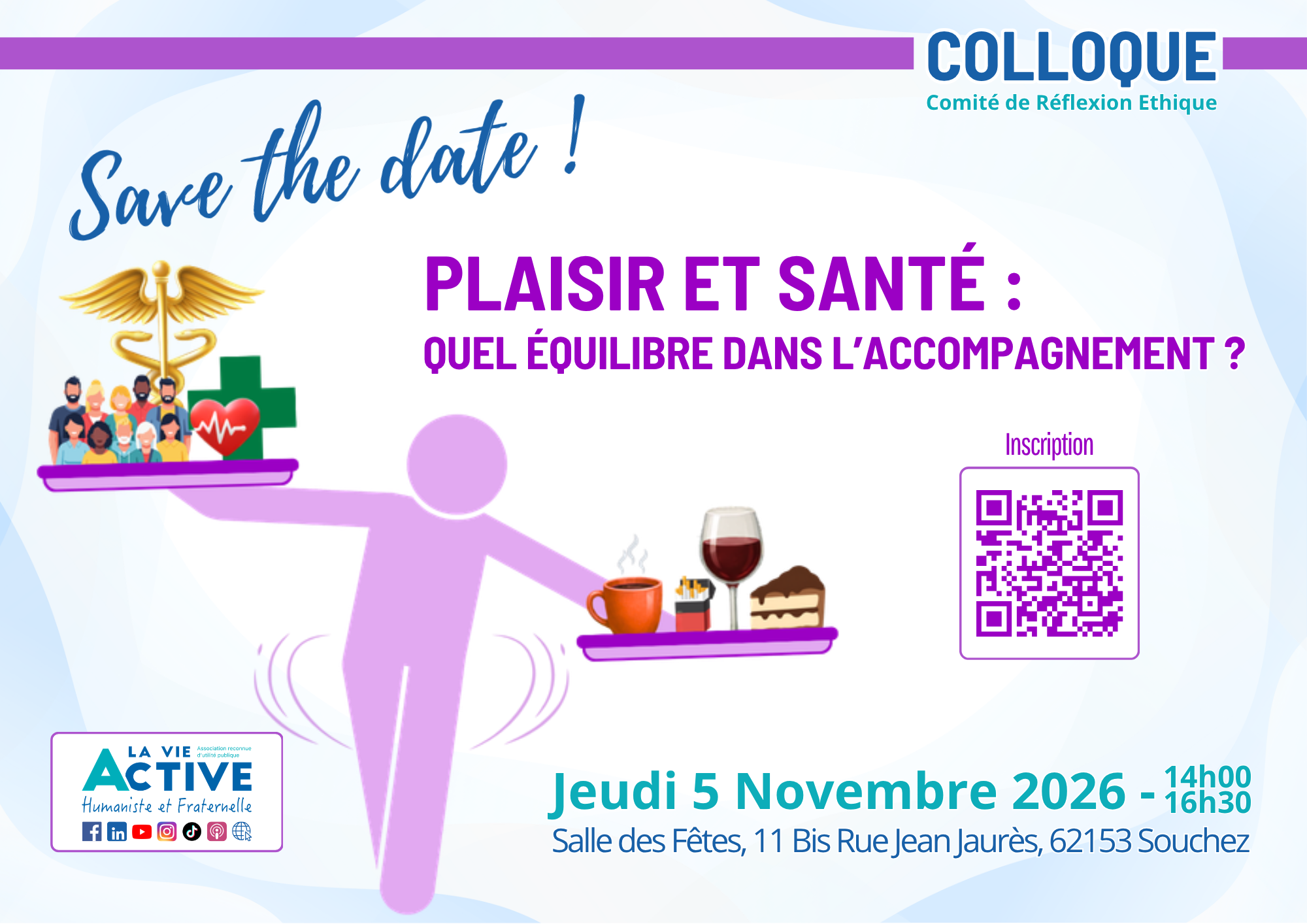 Colloque éthique santé et plaisir : quel équilibre dans l'accompagnement